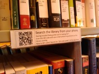 QR Code in a library
